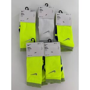 5 Pairs Nike Spark Crew Cushioned DRI-FIT Running Socks Men 8-9.5 Women 9.5-11